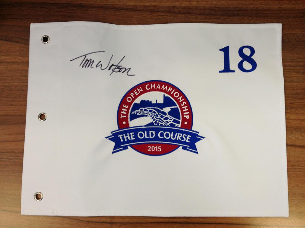 TheHomeofGolf's tweet photo. Don't forget we're giving away a @TomWatsonPGA signed pin flag. RT &amp; follow for a chance to win! #FarewellTom http://t.co/DxB6C7iInZ