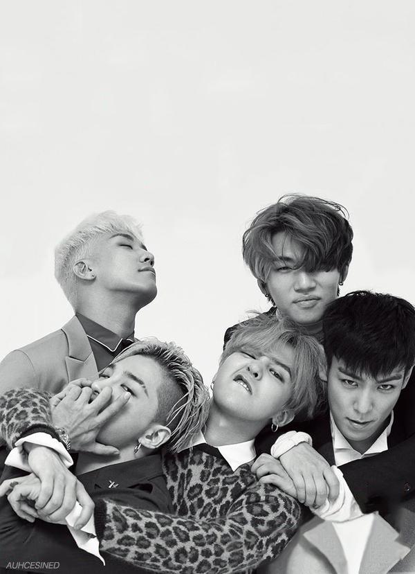 auhcesined's tweet photo. [WALLPAPER] BIGBANG x GQ KOREA August 2015. Black &amp; White and Coloured Version 😊 http://t.co/ujtUDR3UUz