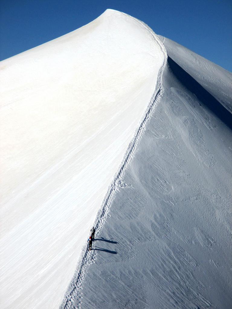 Domes des Miage, what a nice ridge. Hardly any others on it. @thealpineclub