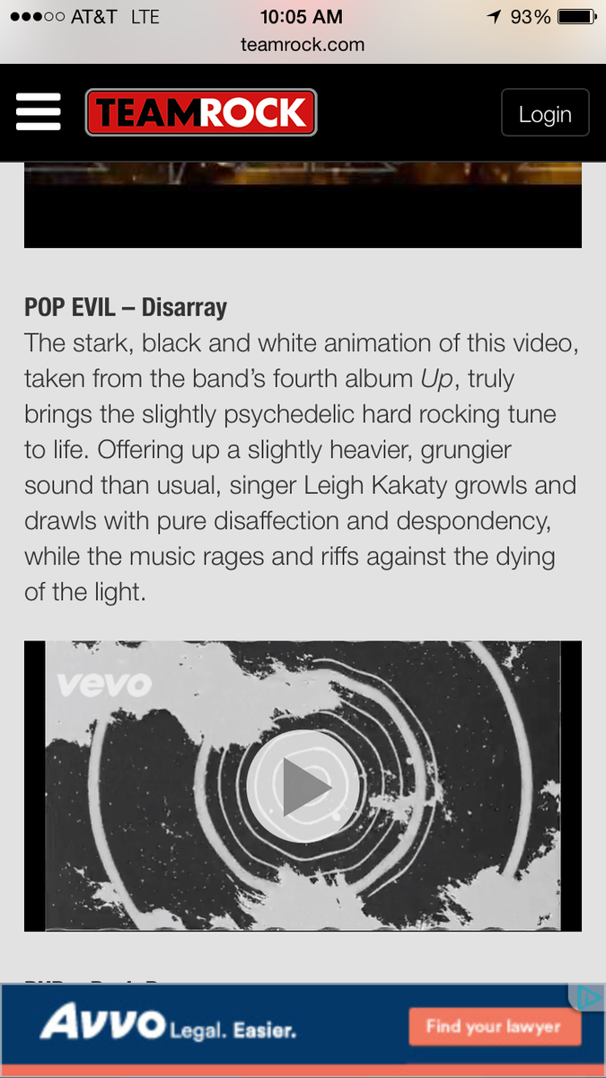 PopEvil's tweet image. Thank You @TeamRockBelong for making #InDisarray one of your Tracks of the Week! teamrock.com/features/2015-…