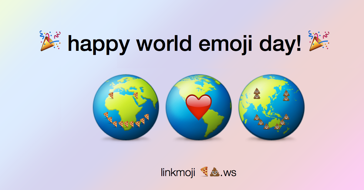 linkmoji's tweet photo. Happy World Emoji Day !! http://t.co/0b8iMEuBUw http://t.co/0FqJk2aDRn