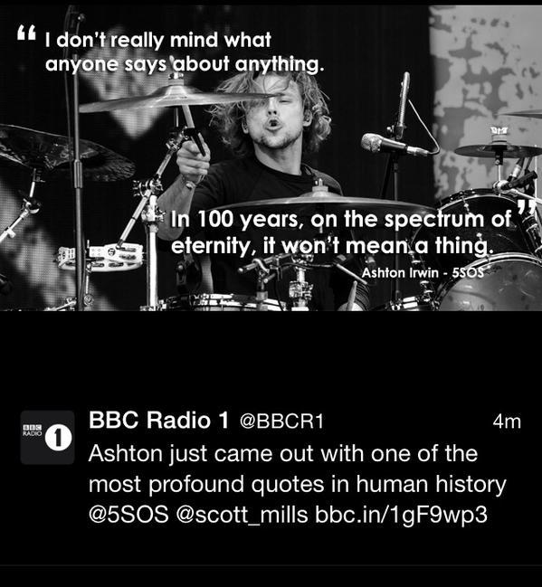 HotBandFam's tweet photo. Ashton's inspirational quote -K #SHESKINDAHOT http://t.co/nkcQEJiH3c