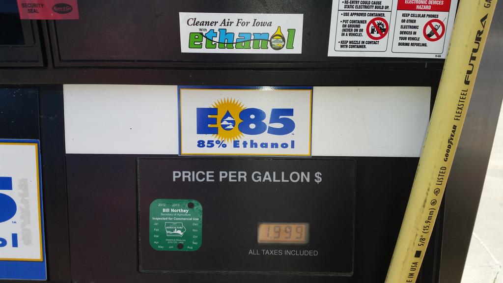 Just saved 31% on gas by buying #E85 at <a href="/kumandgo/">Kum & Go</a> #RFS