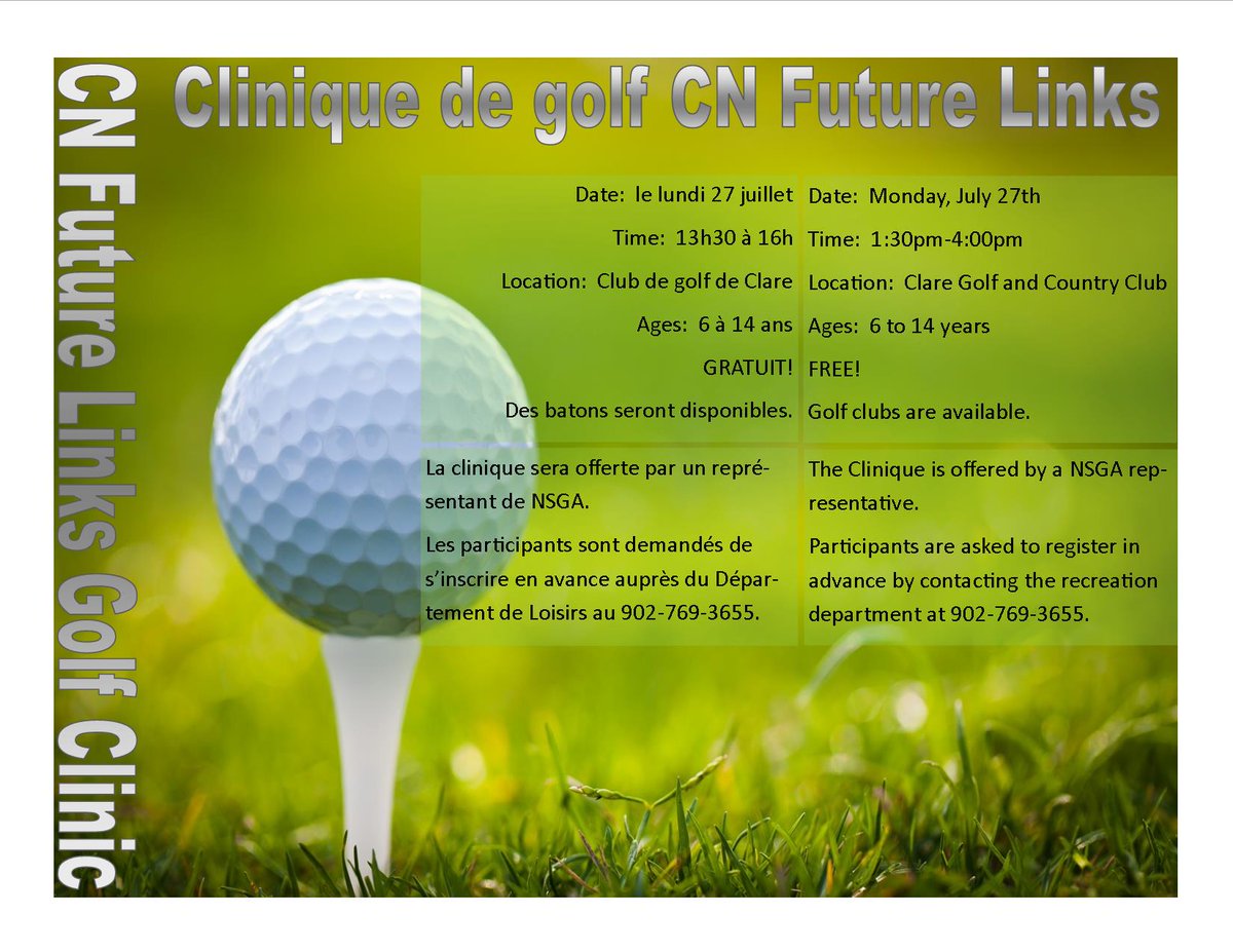 clinique de golf! ~ golf de clinic!