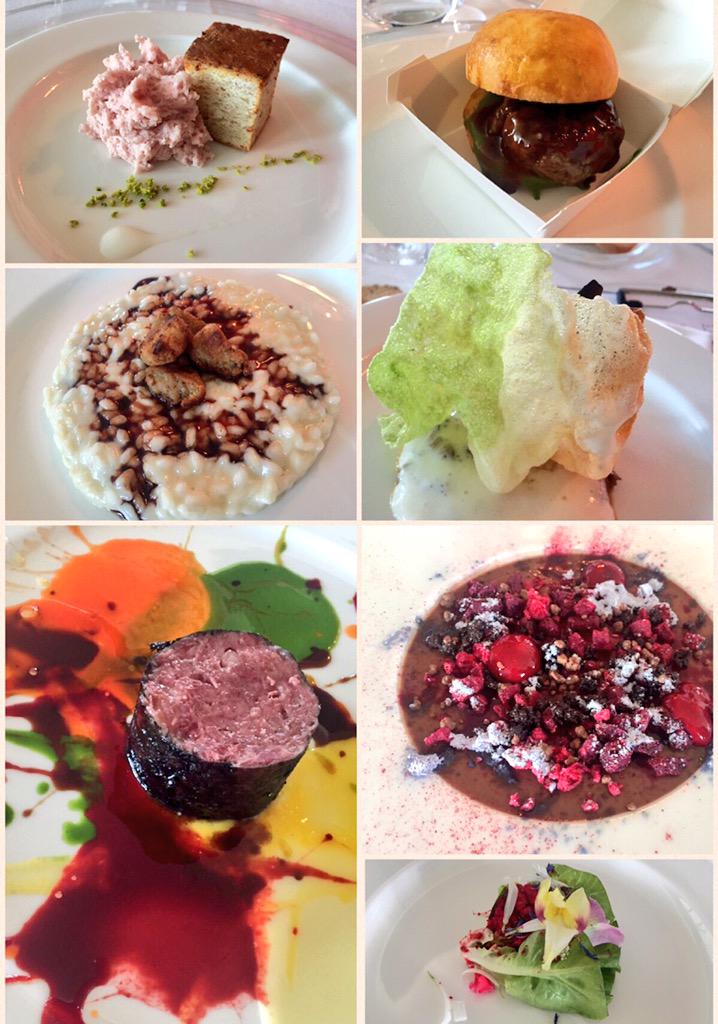 ele_cozzella's tweet photo. So happy after a lunch dedicated to offal of butchered animals! @massimobottura never the same always amazing! http://t.co/FAiMNMjKhL