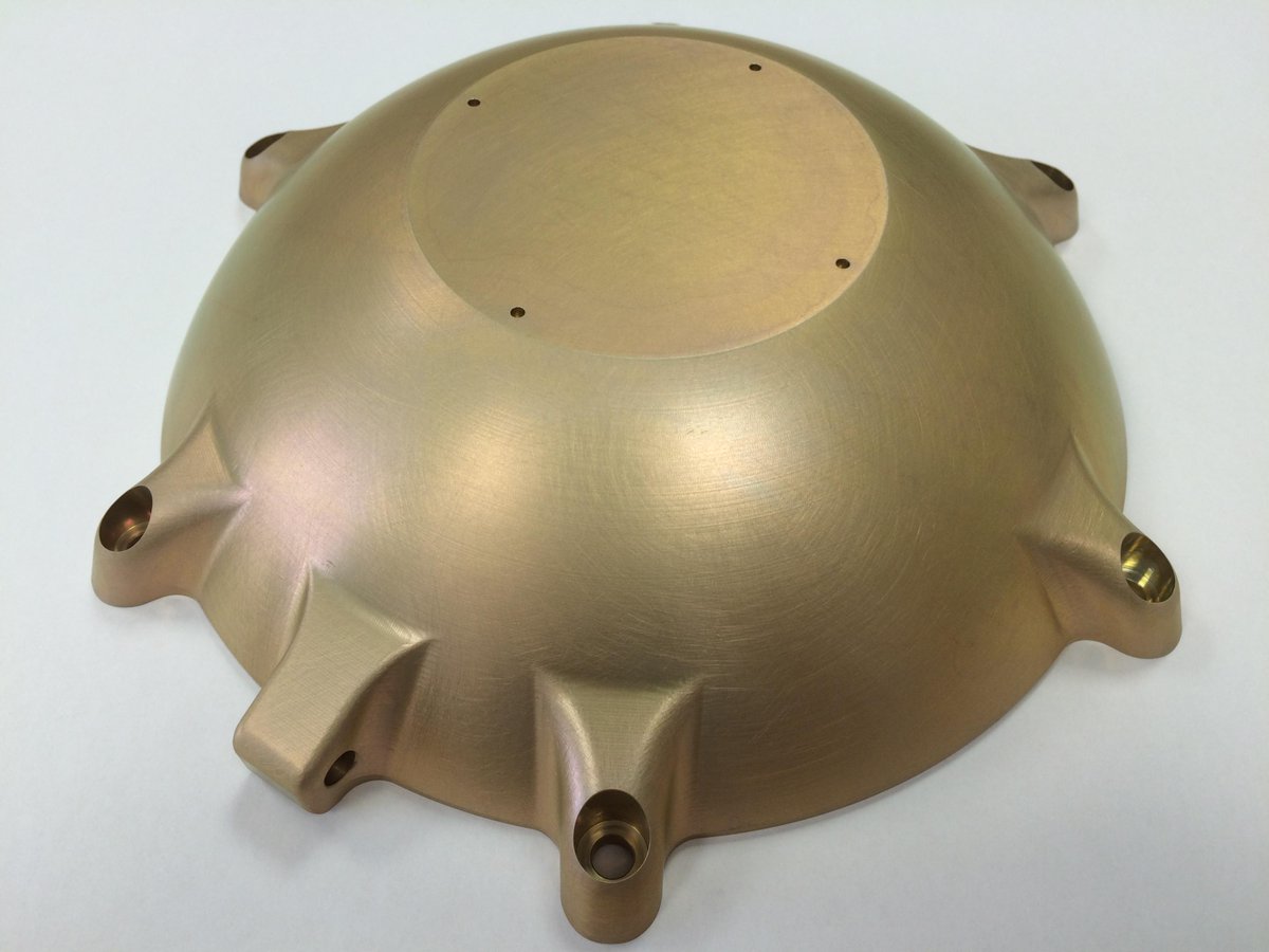 BayEngineering's tweet photo. Machined on a #Haas VF2 from a solid piece of aluminium. Programmed with #onecnc software. Alocrom finish. #dorset http://t.co/w9zN2nIO5l