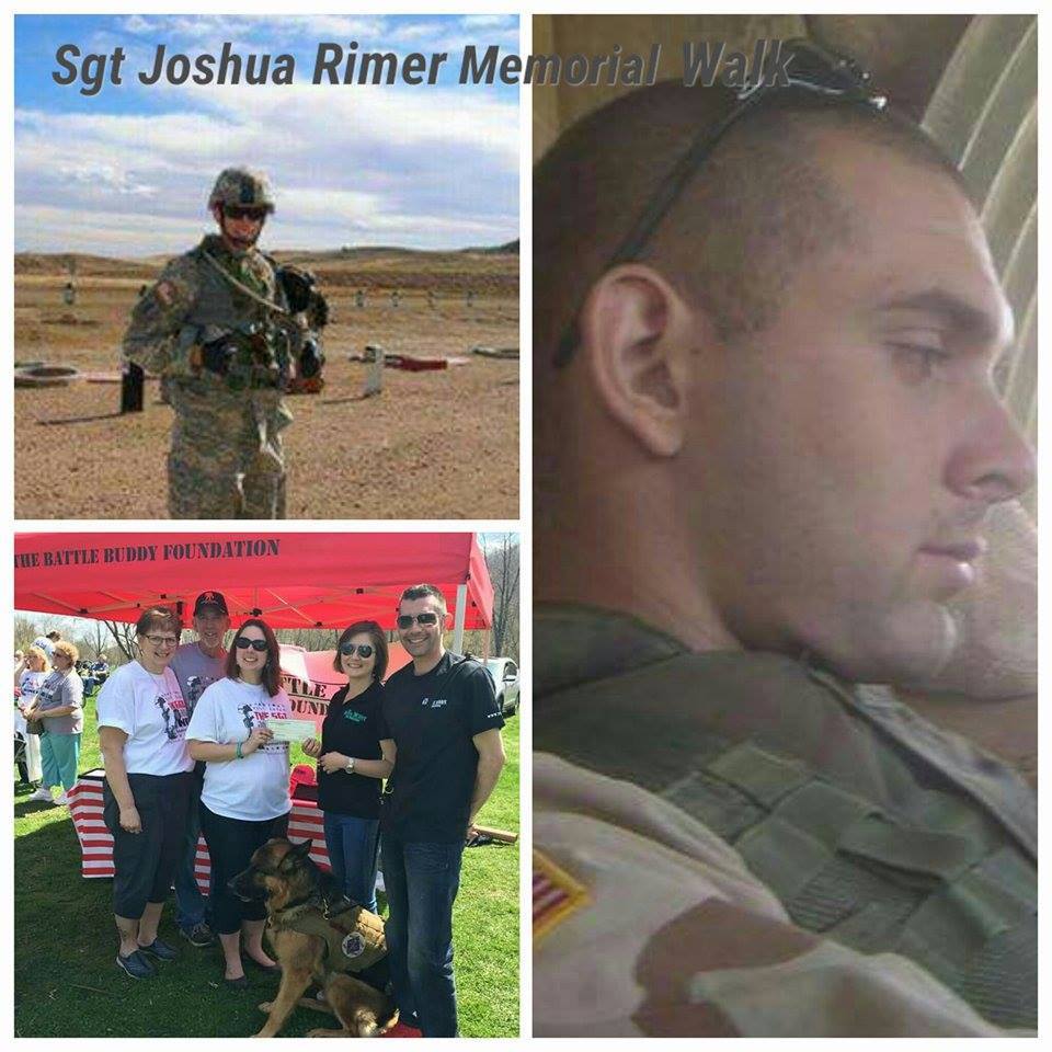 BattleBuddyPTSD's tweet photo. TBBF was honored to take part in the SGT Joshua Rimer Memorial Walk in April, and grateful for the generous donation. http://t.co/vmh5TbkNoZ