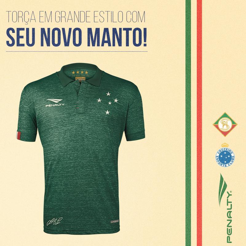 Cruzeiro's tweet photo. #NuovaMaglia3 - Verde - Torça em grande estilo com seu novo manto! http://t.co/YnftIHZymo