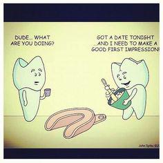 SynergyDDS's tweet photo. I have a date and I need to make a good first impression.... http://t.co/m4khnRbunk