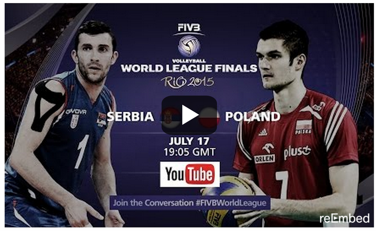 Volleyball_it's tweet photo. Serbia-Polonia live streaming su http://t.co/3KS7vg5QOm  Tifiamo Polonia per la qualificazione azzurra #RioWL2015 http://t.co/ZZVuyqq5Ez