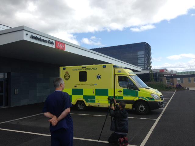 An exciting bit of filming at our Emergency Care Centre. Great to meet  hard working medics and nurses in person #nhs