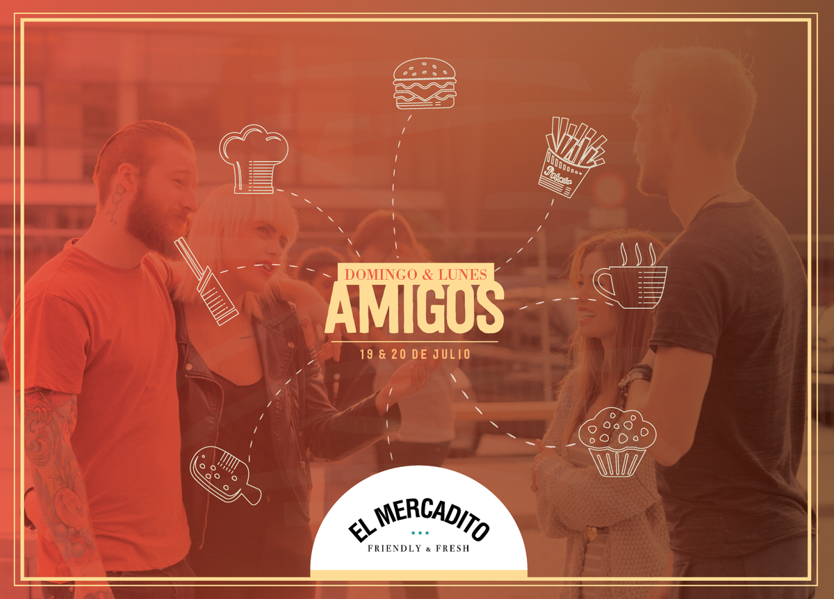 ElMercaditoAr's tweet photo. Domingo &amp; Lunes festejamos el día del amigo en El Mercadito! http://t.co/8TEj26TWjE
