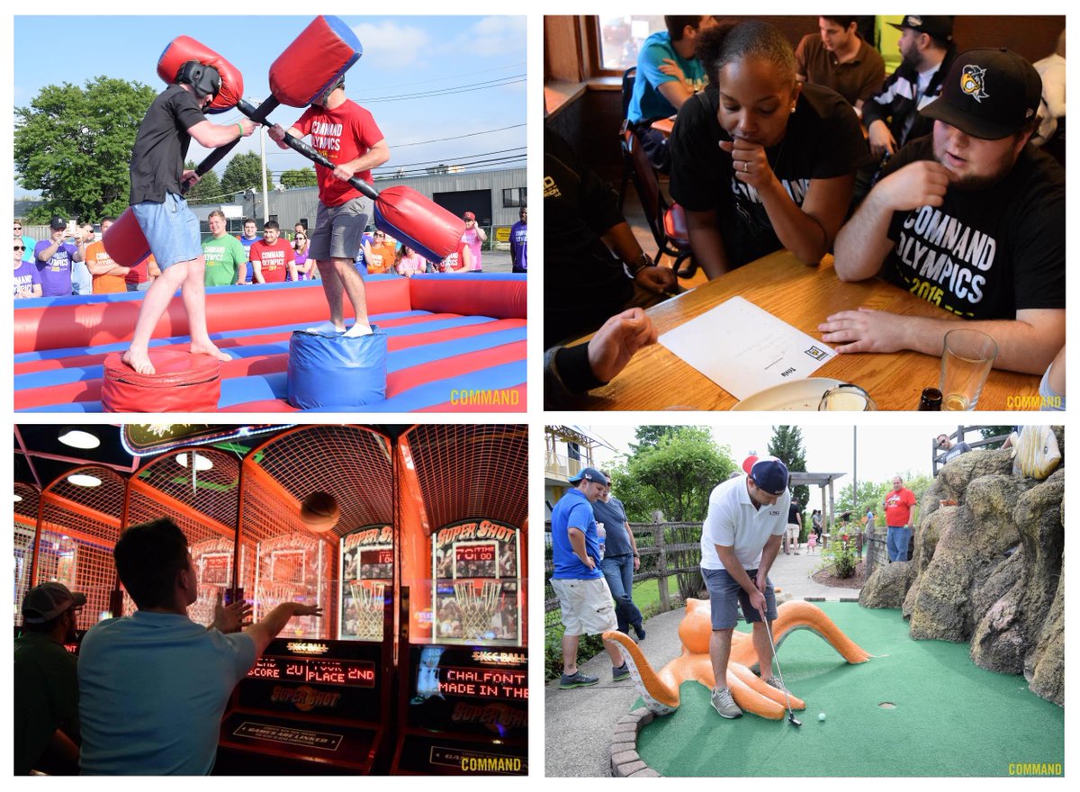CommandTrans's tweet photo. We had an amazing time during the first week of the 2015 Command Olympics!
#Joust #PopAShot #Trivia #PuttPutt http://t.co/Tf2wkz0bvi