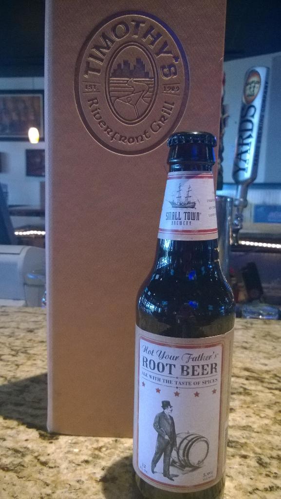 timsriverfront's tweet photo. We now have Not Your Fathers Root Beer. Come get ya some tonight! http://t.co/A7O6zsQzmE