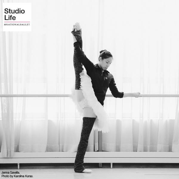 nationalballet's tweet photo. Studio Life: Splits at the barre. http://t.co/g1z4XannPJ