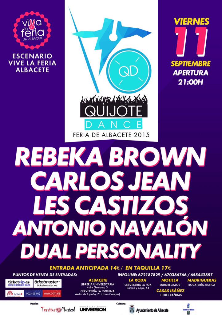 QuijoteDanceAB's tweet photo. Viernes 11 de Septiembre! @carlosjean @lescastizos @RBKBROWN @navaloncreative @DPersonality_ http://t.co/AdFUIb9M15