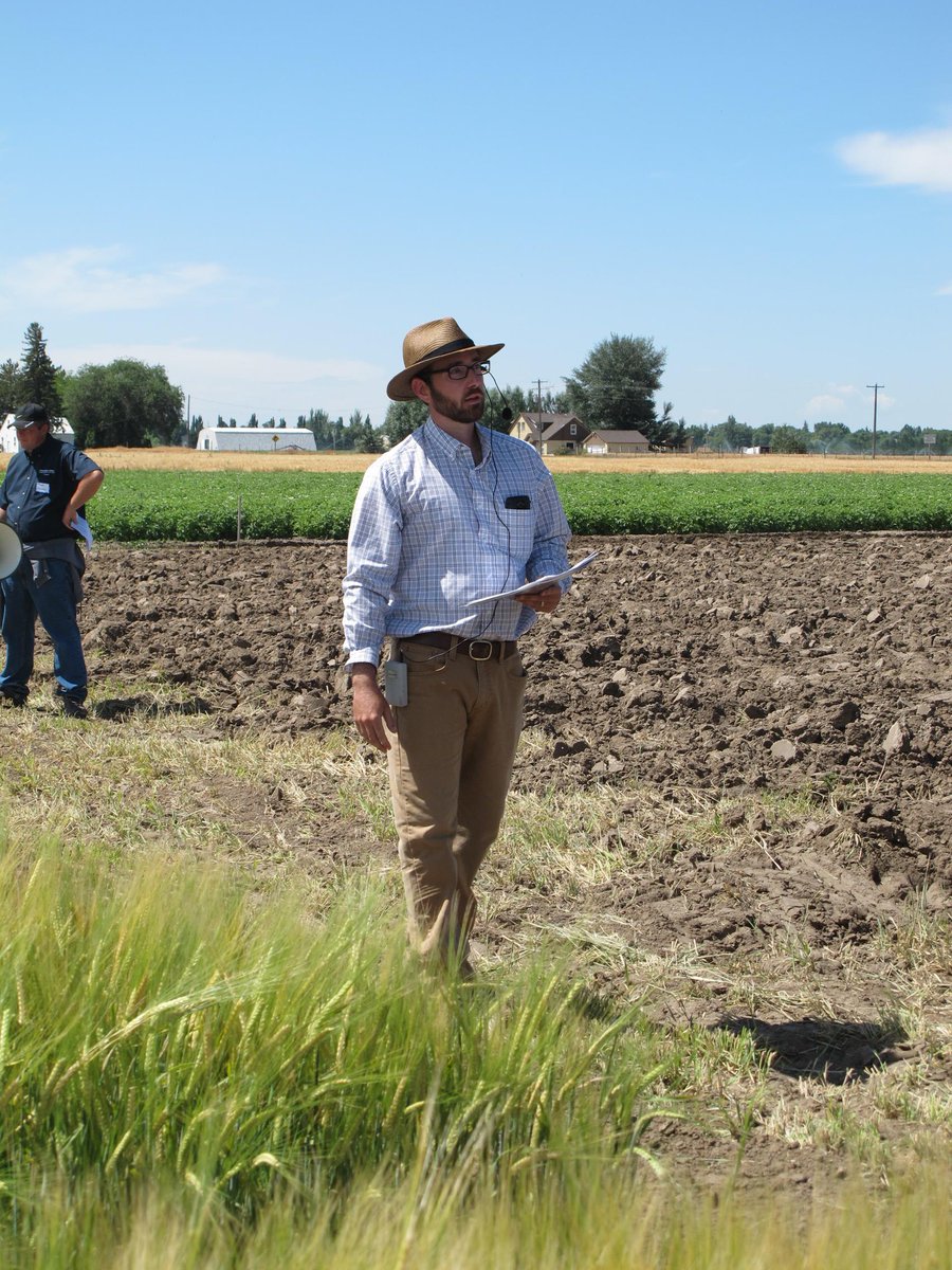UIBarley's tweet photo. Speaking about #barley nutrient management trials at the Aberdeen R&amp;E Field Day @uidahoextension http://t.co/HolOsxt012