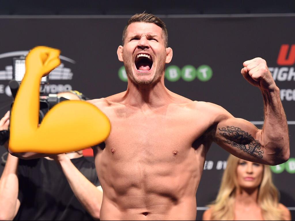 ufc's tweet photo. Happy #WorldEmojiDay 👊
#UFCGlasgow Tomorrow on @FOXSports1 
@bisping http://t.co/SLzGATJW9U