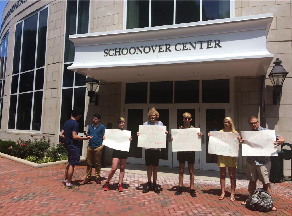 OHStudentUnion's tweet photo. We are demanding the resignation of Steven Schoonover from the OU Foundation Board of Trustees #BoredOfTrustees http://t.co/sEWbDp7NQI