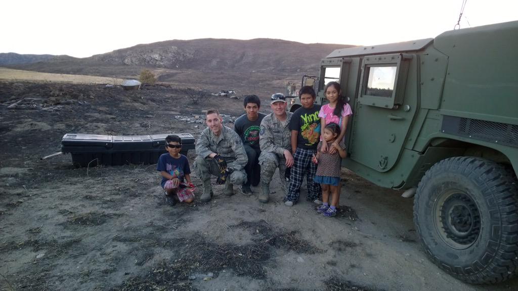 WANationalGuard's tweet photo. One year ago this week the @wa_natl_guard was there to support @waDNR during the #carltoncomplex #WaWILDFIRE http://t.co/GKyoeJWoSZ