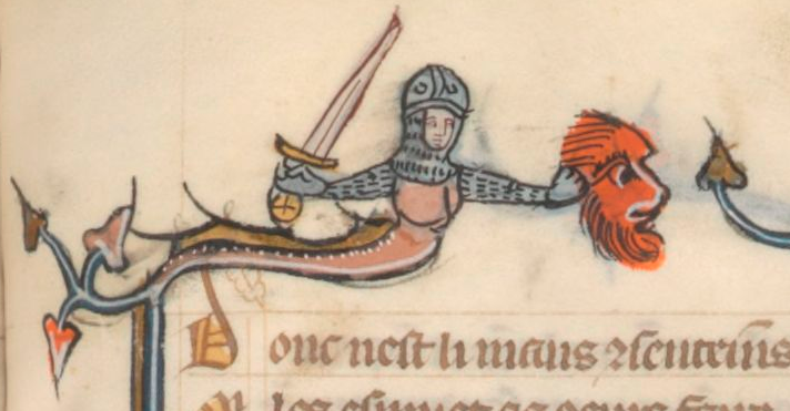 #MarginalMoment: "I said look at me when I'm trying to fight you!" gallica.bnf.fr/ark:/12148/btv… BnF français 25526.