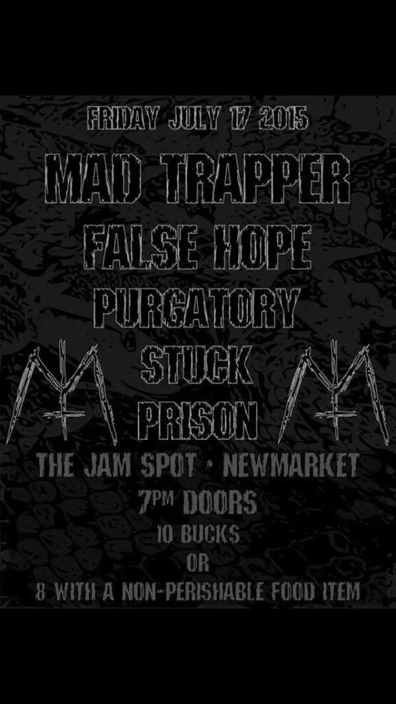 Ontario hardcore will be in full effect at the Jam Spot in Newmarket tonight. It's only $8 with a food bank donation.