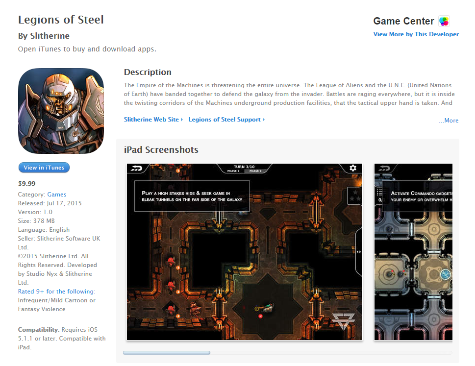 The iPad version is finally out! Have a nice and tactical weekend! itunes.apple.com/us/app/legions…