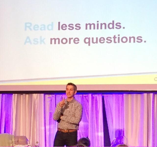 rach_davis's tweet image. Ooh. So true but not always so easy. #AssumeLess

"Read less minds. Ask more questions." @JonAcuff