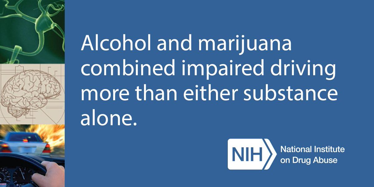 T2 Alcohol & marijuana combined impaired driving more than either one alone. http://t.co/6s9Piwd3cu #DruggedDriving http://t.co/QUGo8LvSIe