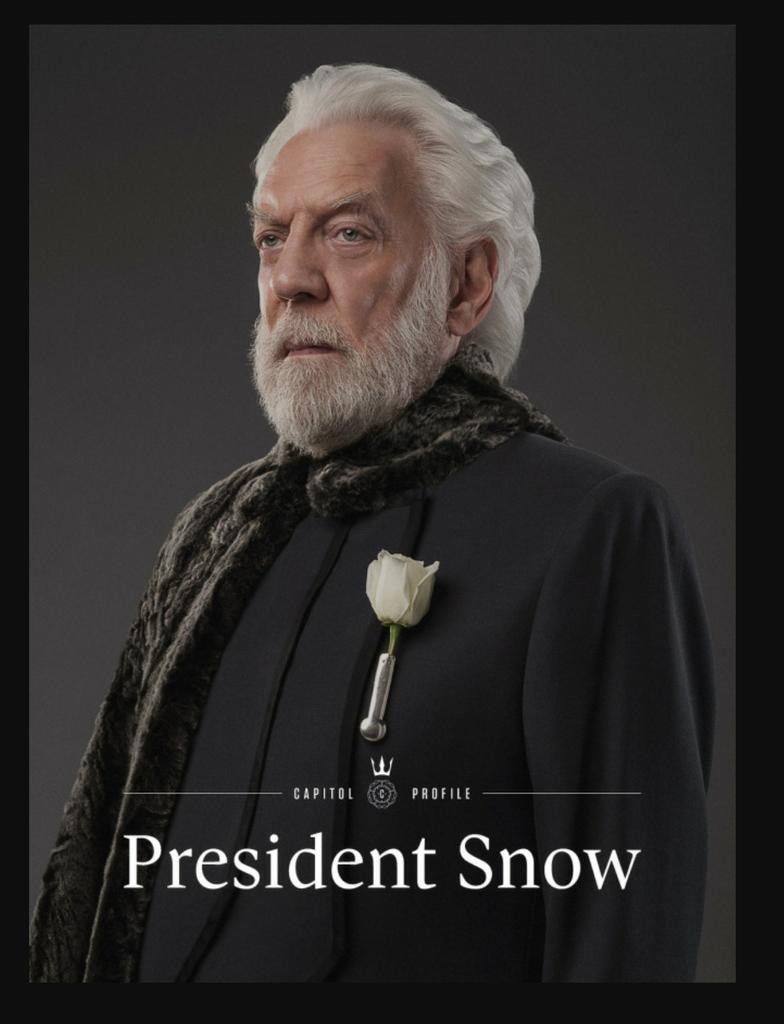 Happy 83rd Birthday President Snow 
Aka- Donald Sutherland. You are so very regal. 