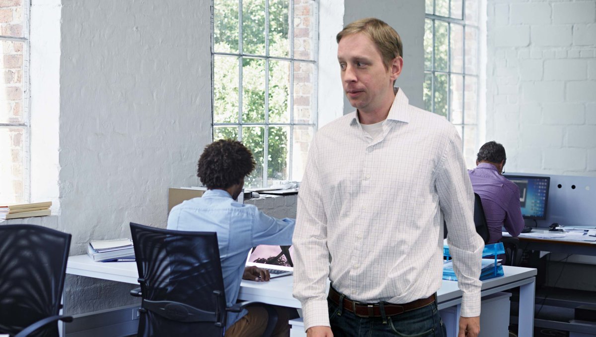 Trip To Office Kitchen Hastily Altered To Trip To Bathroom To Evade Despised Coworker onion.com/1HW2mCv