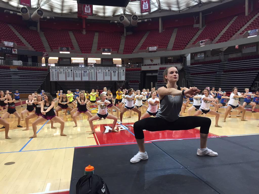 Day 1 here at #ISUReady2Werk!!! Starting with the warm up!