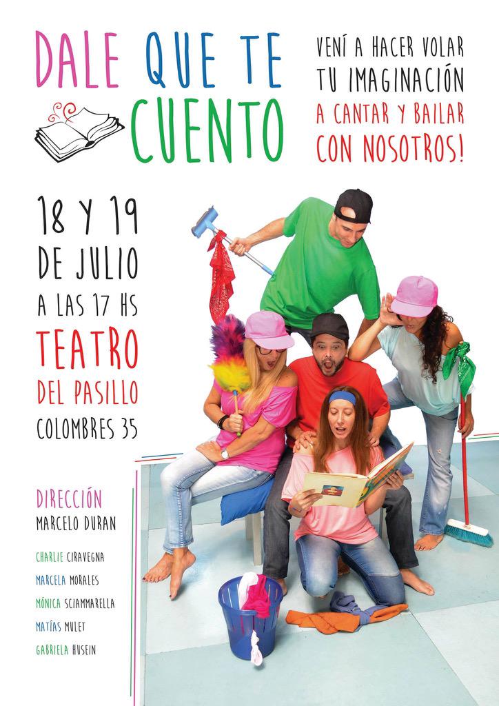 Mañana 18/7 Estreno !! 2 únicas funciones en el <a href="/delpasillo/">teatro del pasillo</a> Colombres 35  17 hs . Entradas en venta