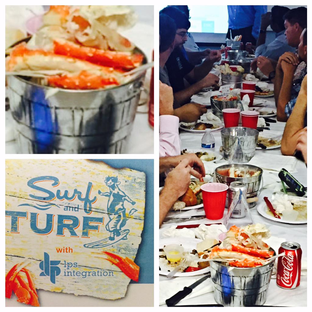 RachelPorco's tweet photo. #lpssurfnturf #crablegs #EMC #AllFlash #UnleashTheBeast #4.0  @LPSIntegration http://t.co/RSLoV0BYOm