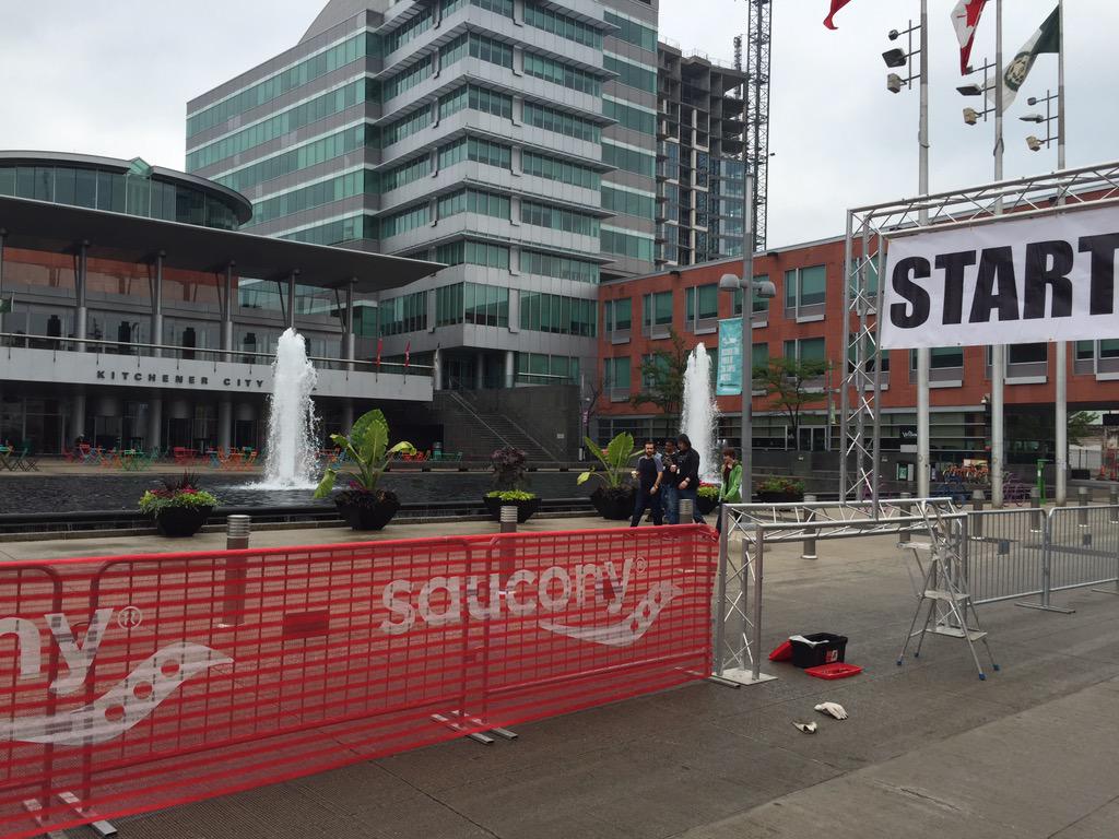 RunKitchener's tweet photo. Cool evening in @DTKitchener for a race! #RunKitchener http://t.co/wQHtjMabk1