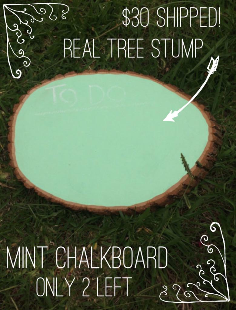 TheRusticSkull's tweet photo. Mint chalkboard (in any color) shipped $30 on Etsy! http://t.co/0i7CoWIUlM