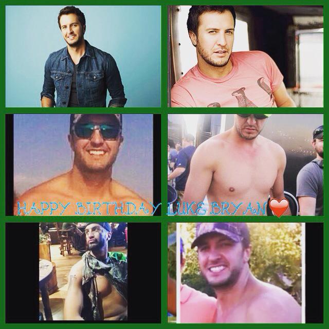 Happy 39th Biirthday to my fav singer and sexiest man        . Happy Birthday Luke Bryan luv    . 