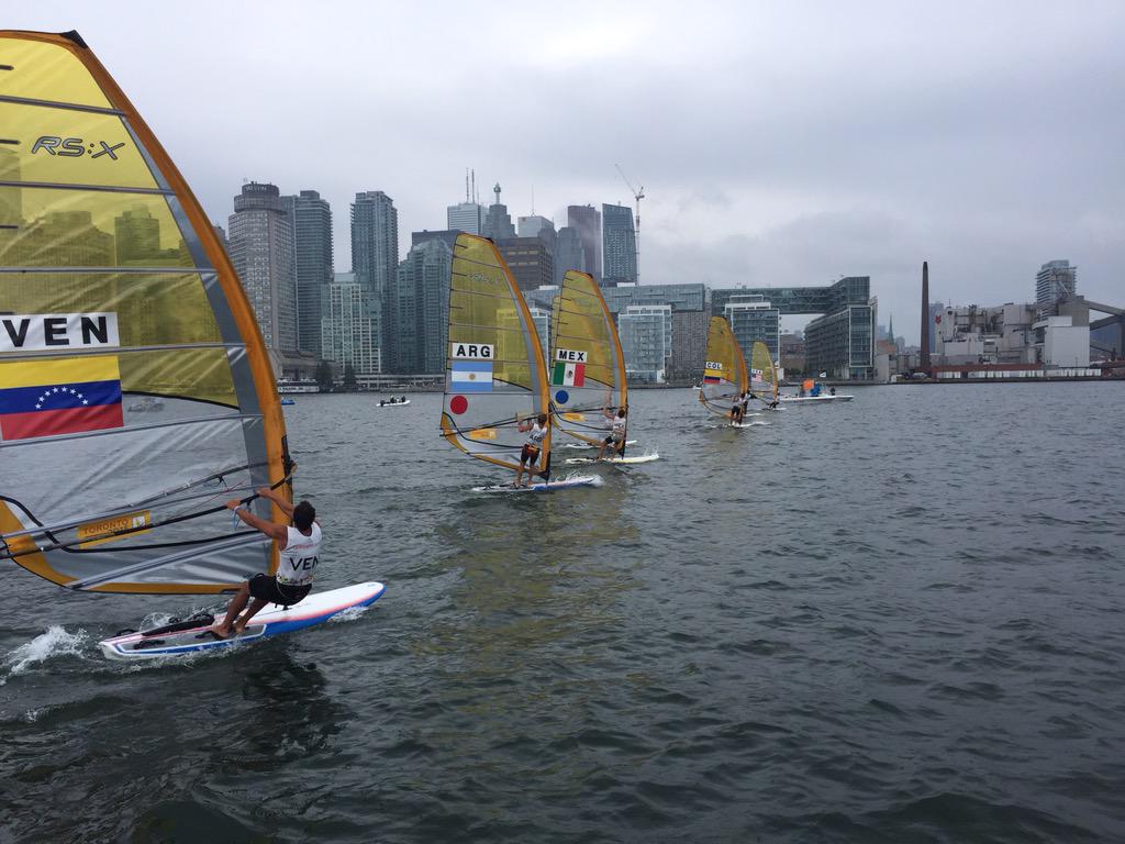 PanSail_Alpha's tweet photo. RSX men race 13 start @PanSail_Alpha #TO2015 http://t.co/8Z0KLCnmZn