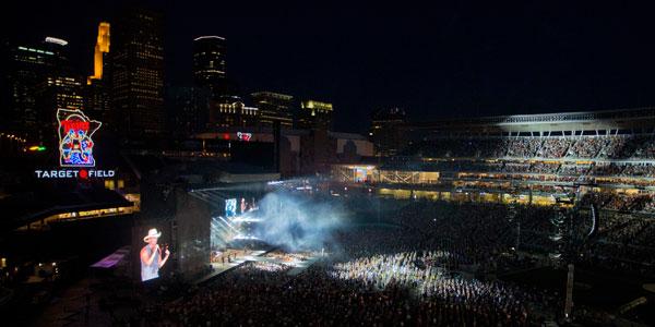 Twins's tweet photo. Heading to Target Field for the concert tomorrow? Gates open at 4pm! Check here for more info: http://t.co/onuDwrxiFb http://t.co/hDAmN4uyb6