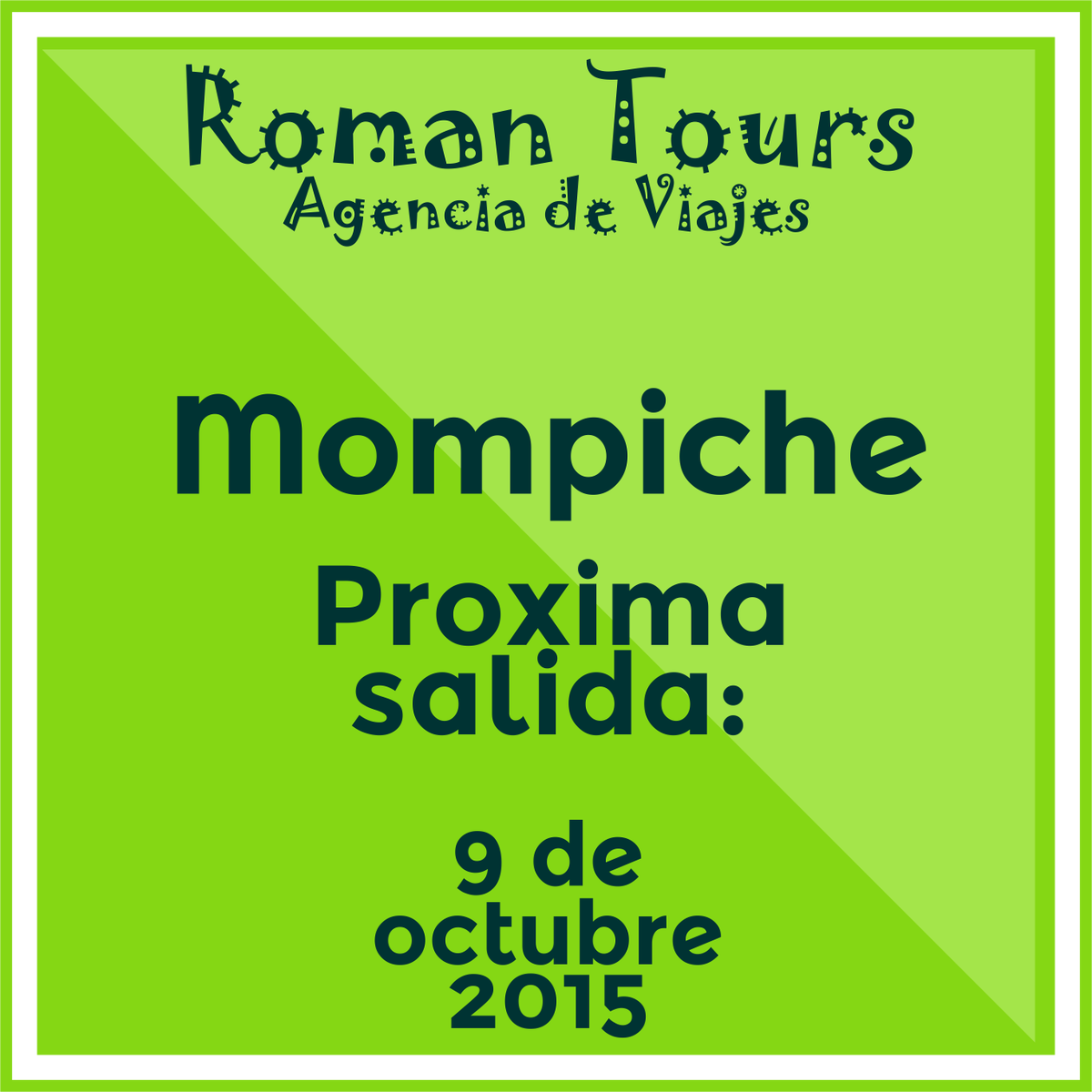 RomanToursPasto's tweet photo. Tenemos fecha disponible para #Decameron #Mompiche 10 al 12 de octubre mas info. 3137082064 - 0327419947 #RomanTours http://t.co/QMxskW63st