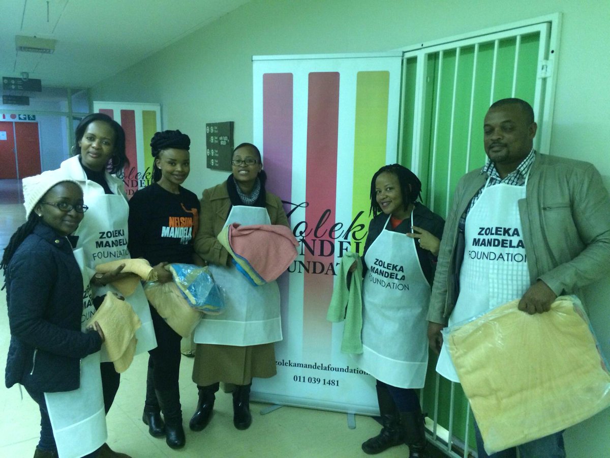 Thanking <a href="/Octagon/">Octagon</a> for the hand towels donated to the ZMF on behalf of cancer patients for it's #MandelaDay today!