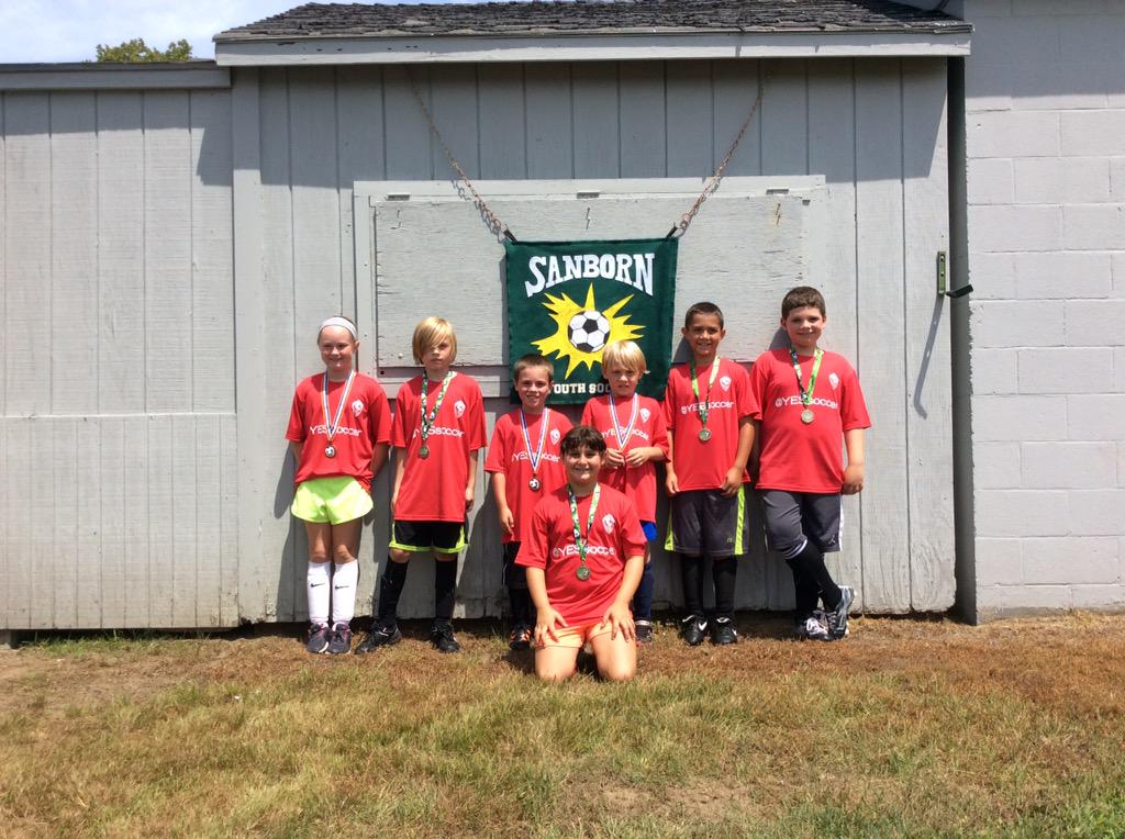 YEScoachgaffney's tweet photo. Well done to all our campers today. Lots of fun had during our soccer Olympics and 'Soak The Coach'. #YES2015 http://t.co/ikbNWxCvXH