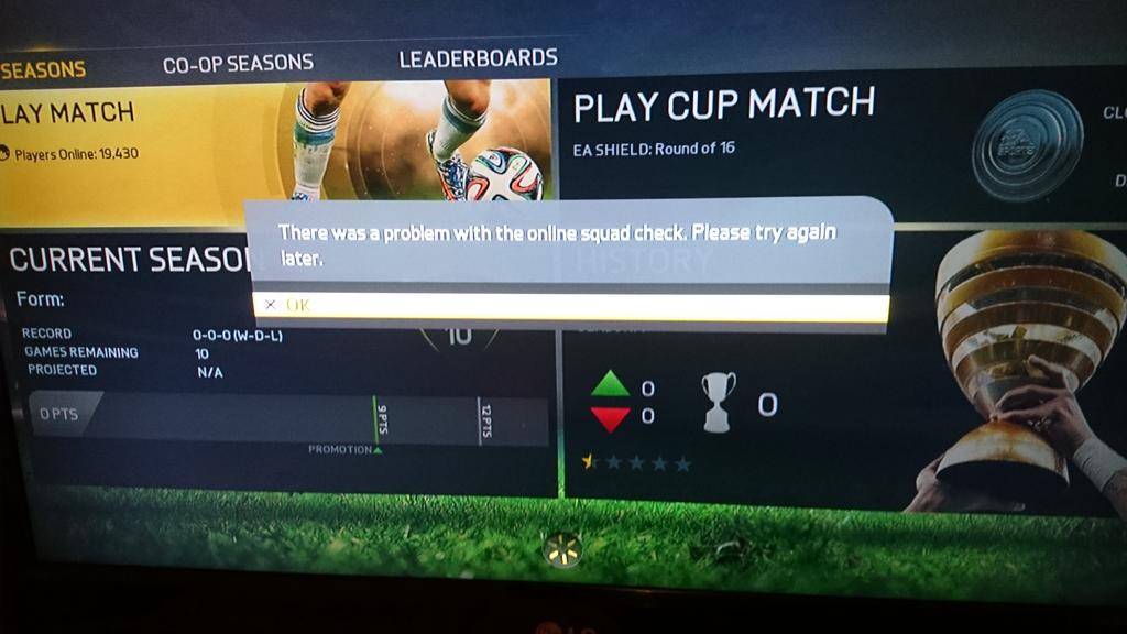 Ea Sports Fifa Kaanish84 Hey There Please Delete Online Squad Data Customize Profile Delete Online Squad From In Game Menu Then Try Again