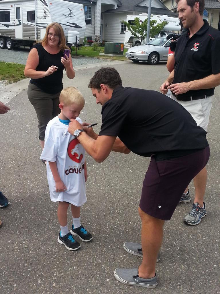 PGCougars's tweet photo. Don't forget to come and see us at the Prince George Golf and Curling Club for the Meet &amp; Greet at 4:00 PM today. http://t.co/yQWT4yFhzu