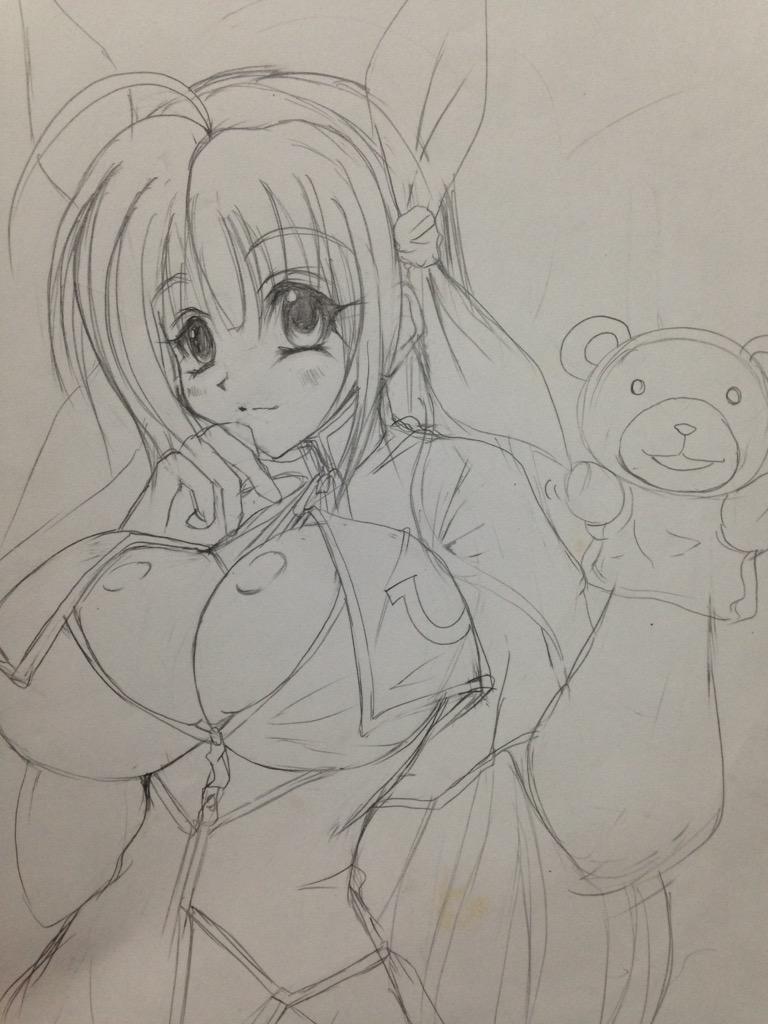 自己紹介がてら、こんな感じの絵を描きますよーと流しておく(  ・ω・)ノ 