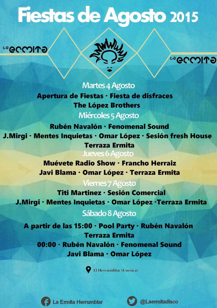 FIESTAS DE AGOSTO 2015 <a href="/LaErmitaDisco/">LaErmitaDisco</a>