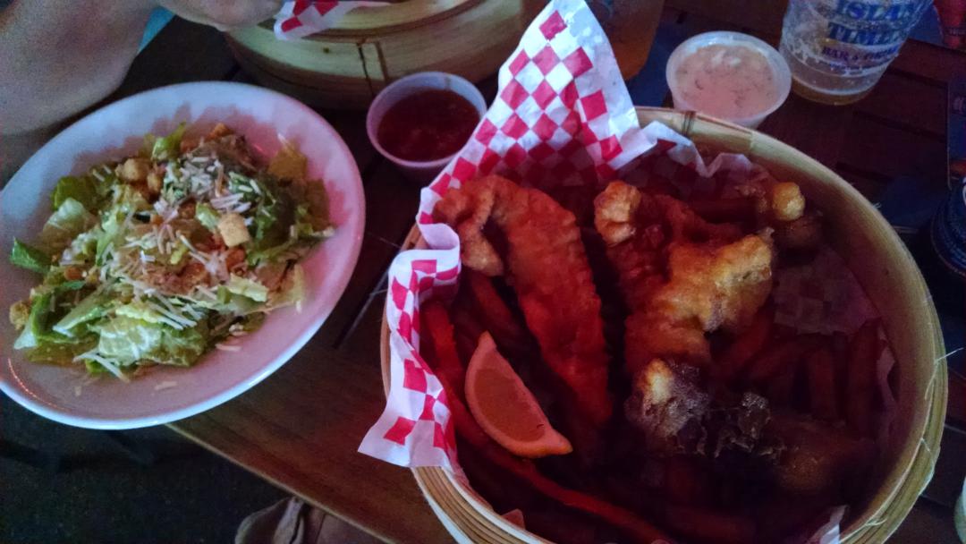 NW_OhioCountry's tweet photo. Anna Maria Island! First time eating Lobster! #LobsterTail #Grupper #Shrimp #Fries #Salad http://t.co/e5t4z69O7J