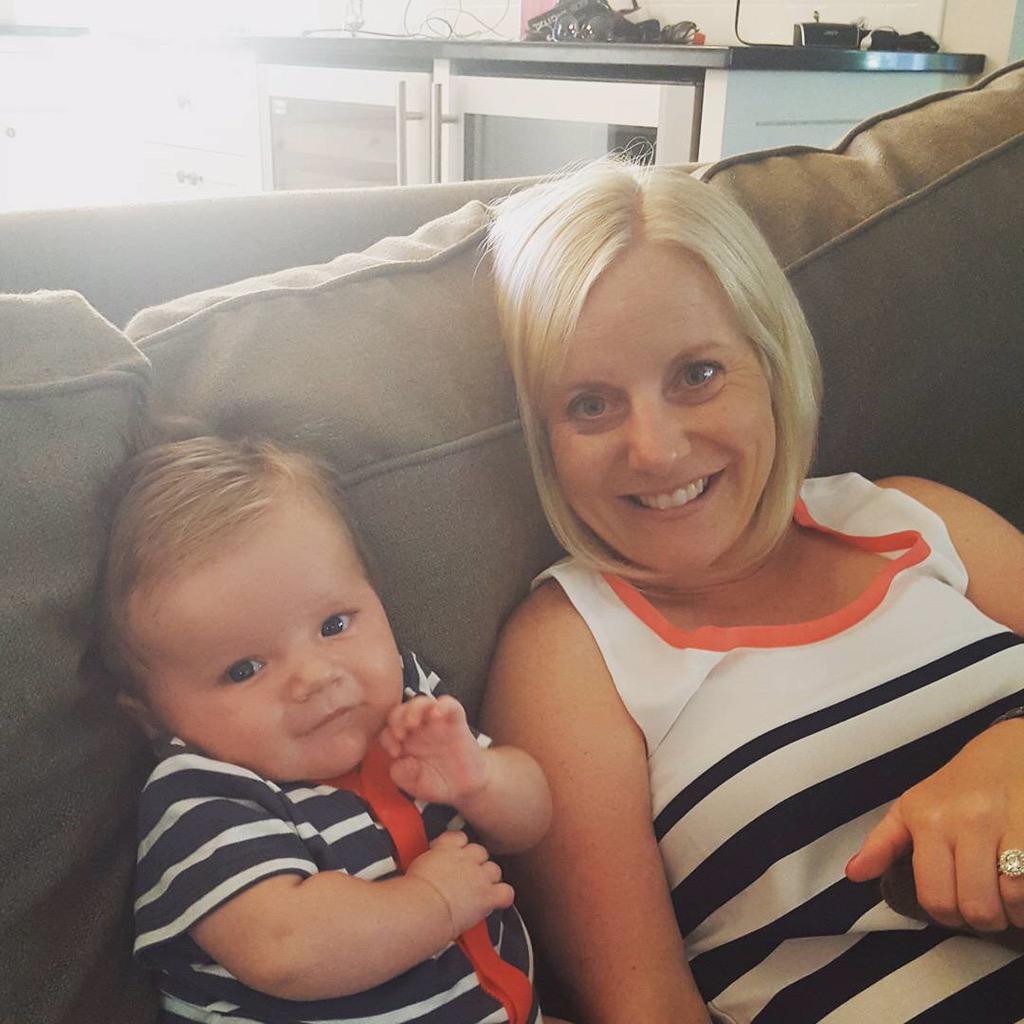 Me and my little buddy #stripes #matchingwithmommy