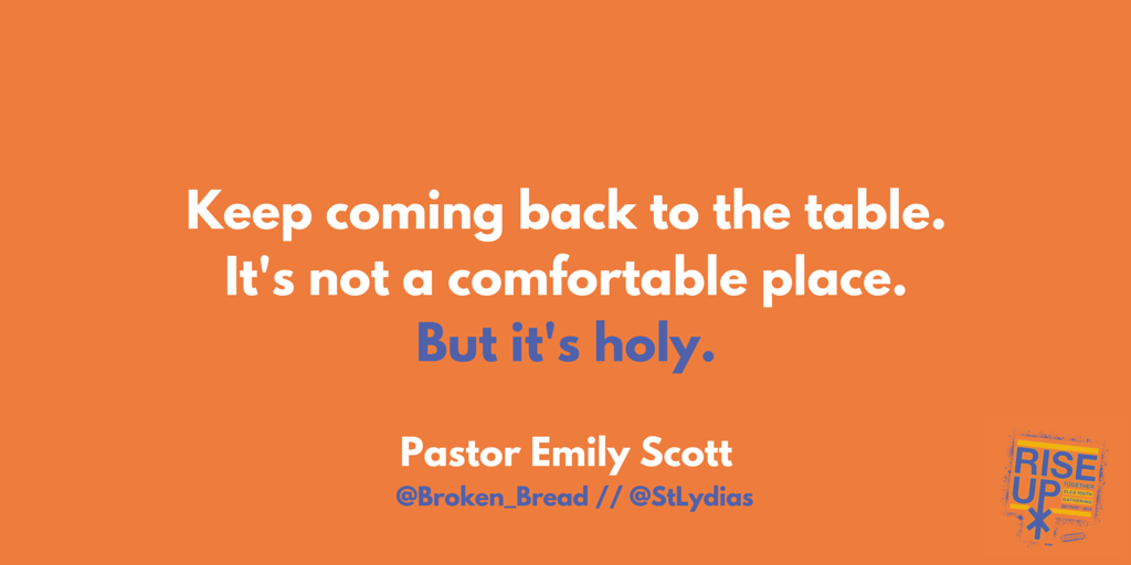 SWTSynod's tweet photo. #RiseUpELCA: Keep coming back to the table. -@Broken_Bread, @StLydias #SWTsynod http://t.co/w3bWBOg0Pz
