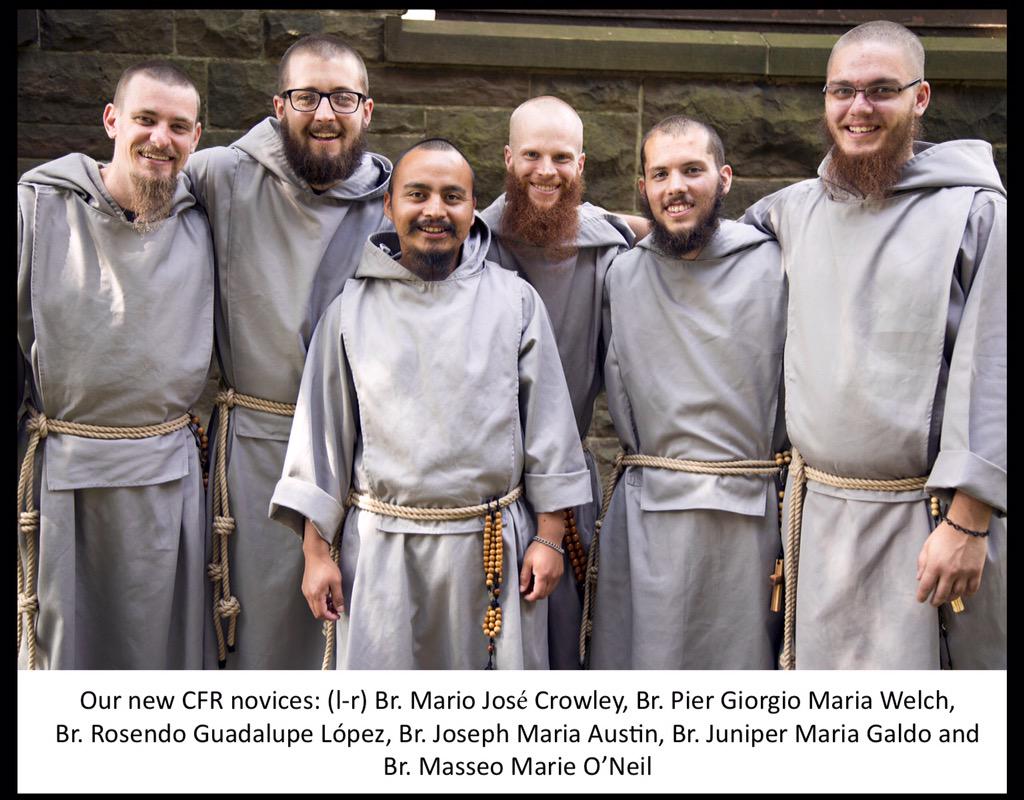 DinoRemedios's tweet photo. Alleluia #EvidenceOfTheResurrection “@CFR_Franciscans: New CFR #Novices invested in the #habit today! Pray 4 them! http://t.co/TdZTJYqq1r”